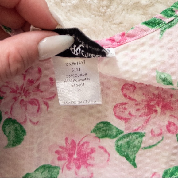 Vintage Anthony Richard’s Pink Floral Nightgown Size M - Picture 6 of 9